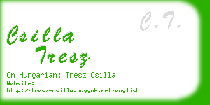 csilla tresz business card